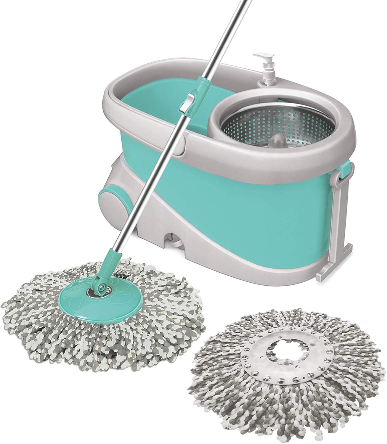 Prime Spin Mop and Bucket Set with 360° Microfiber Head