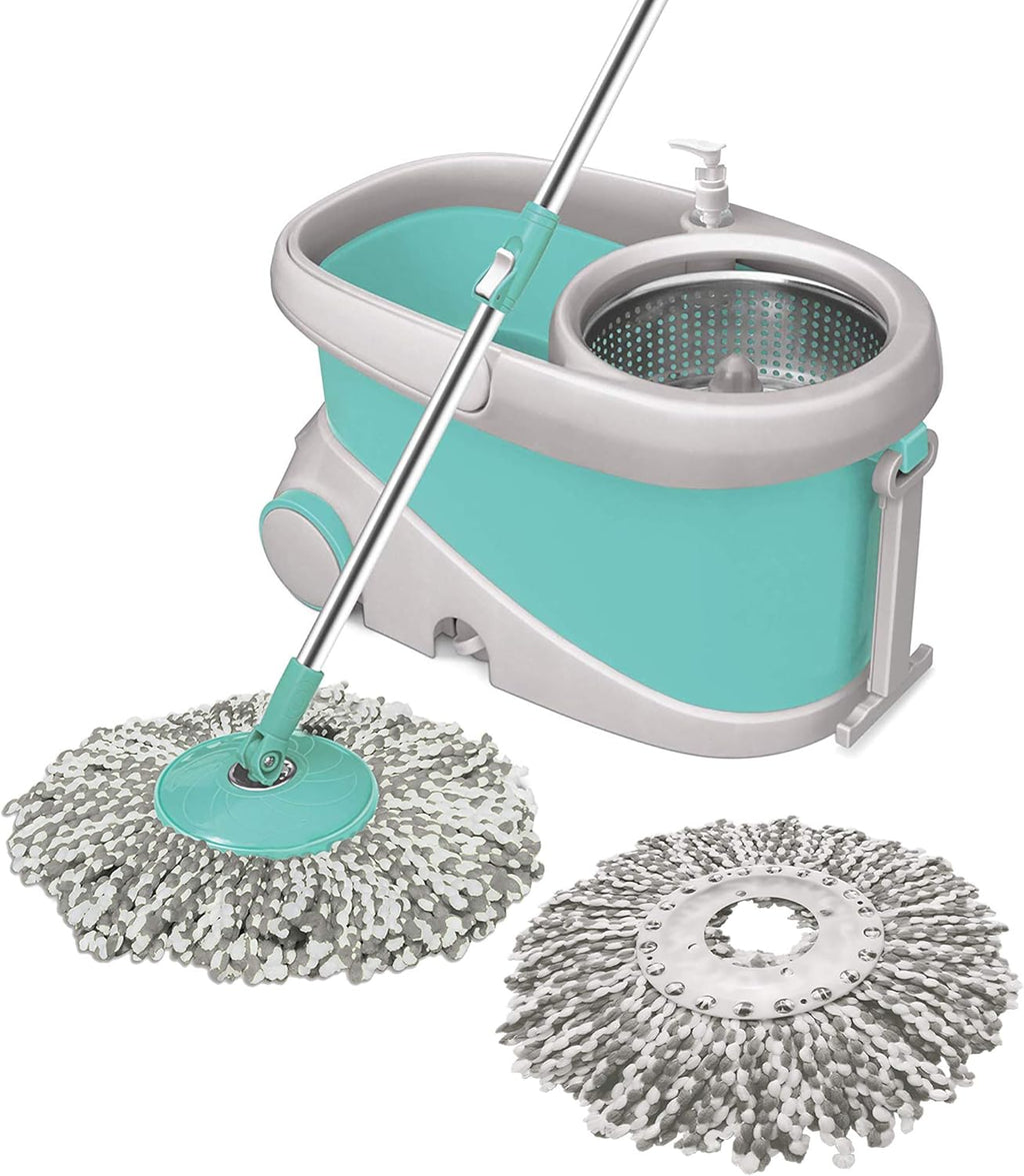 Prime Spin Mop And Bucket Set With 360° Microfiber Head